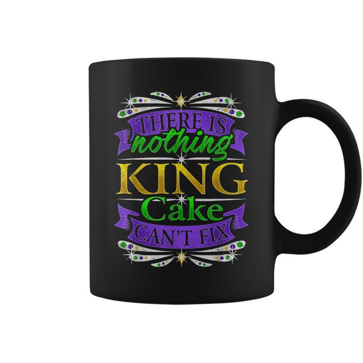 Funny There Is Nothing King Cake Cant Fix Novelty Pun Humor  Coffee Mug