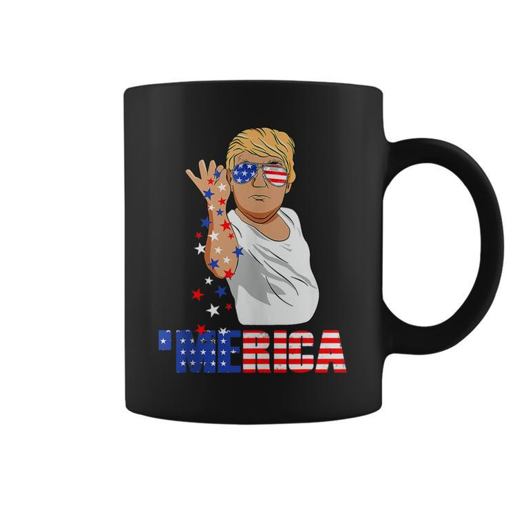 Funny Trump Salt Merica Freedom 4Th Of July Gifts  Coffee Mug