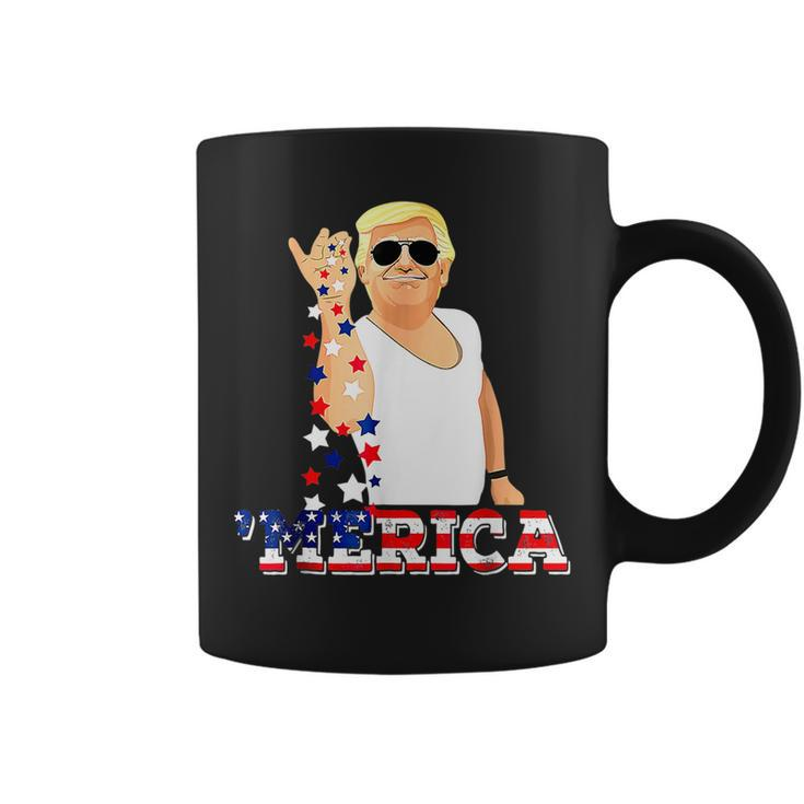 Funny Trump Salt Merica Freedom 4Th Of July Salt Funny Gifts Coffee Mug