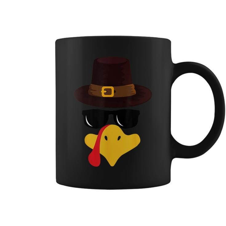 Turkey Face Matching Family Thanksgiving Pilgrim Party Coffee Mug