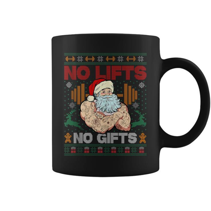 Ugly Christmas Sweater Santa Claus Liftmas Workout Coffee Mug