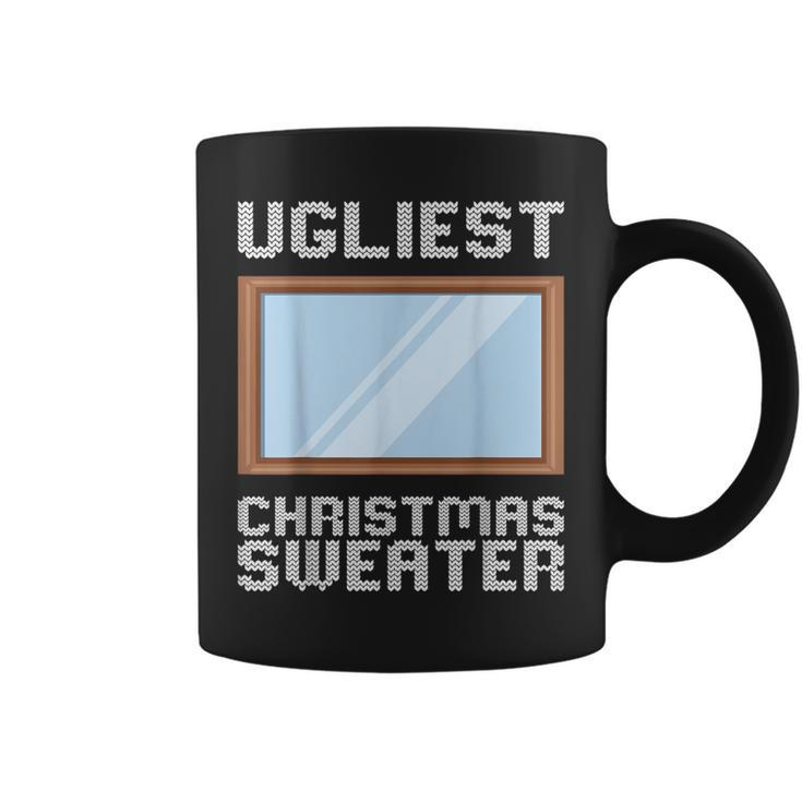 Ugly Christmas Sweater Style Ugliest Christmas Mirror Coffee Mug