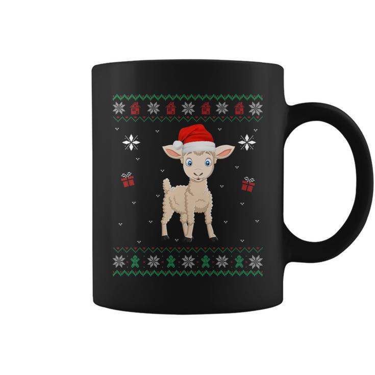Ugly Xmas Sweater Style Matching Sheep Christmas Coffee Mug