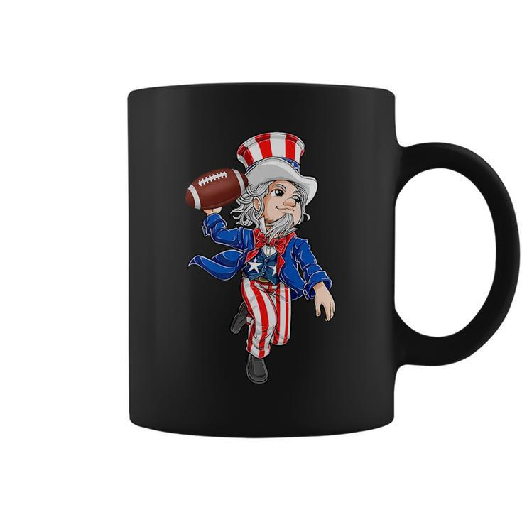 Funny Uncle Sam Football American Flag Indepedence Day Boys   Coffee Mug