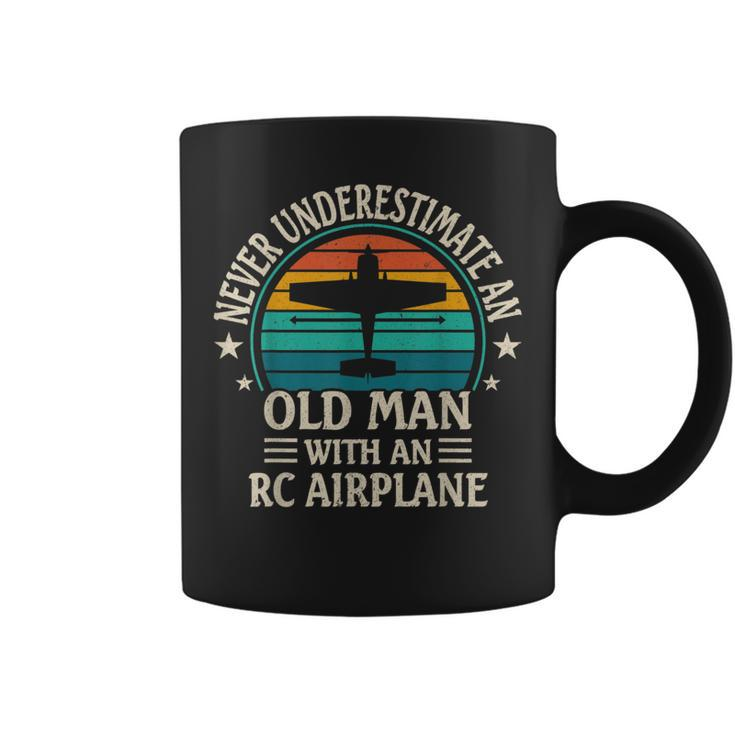 Never Underestimate An Old Man With An Rc Airplane Coffee Mug