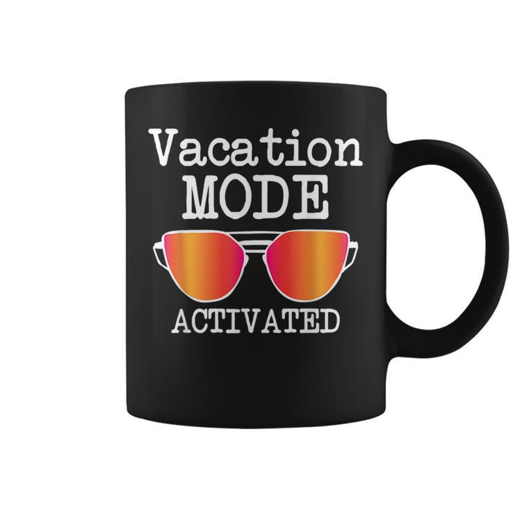 Funny Vacation Mode Activated | Summer Beach Sunglasses  Vacation Funny Gifts Coffee Mug