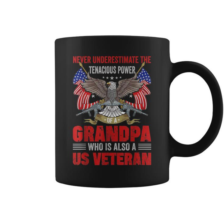 Veteran Grandpa Never Underestimate Coffee Mug