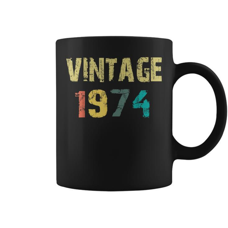 Funny Vintage  Born In 1974 Retro 45Th Birthday Gifts Coffee Mug