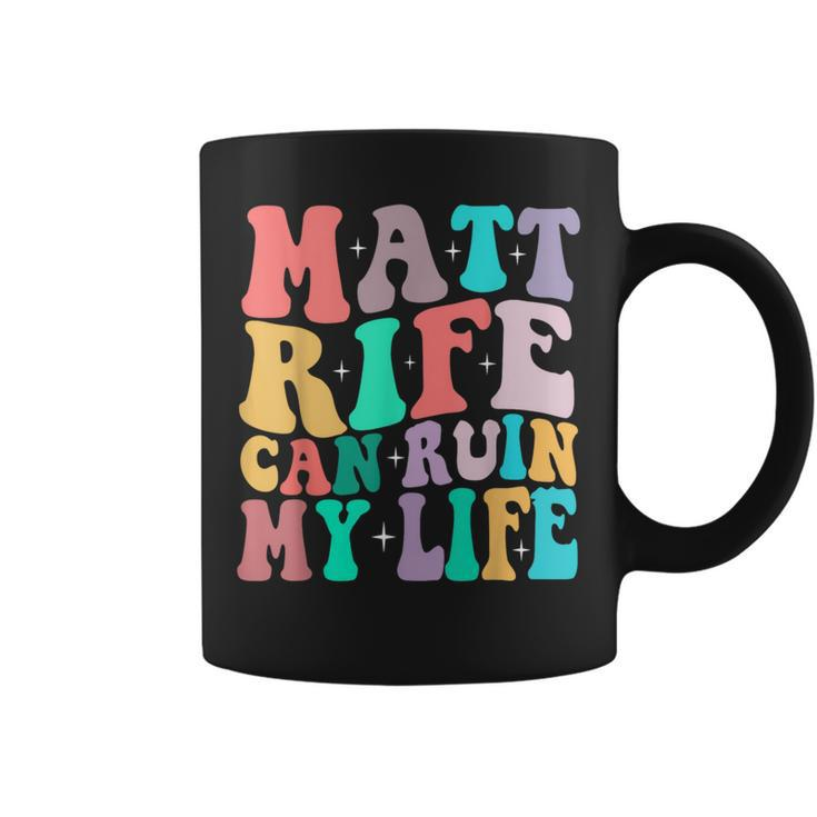 Wavy Retro Matt Rife Can Ruin My Life Cool Idea Coffee Mug