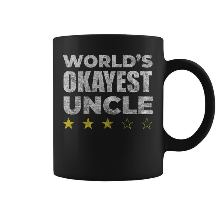 Funny Worlds Okayest Uncle - Vintage Style   Coffee Mug