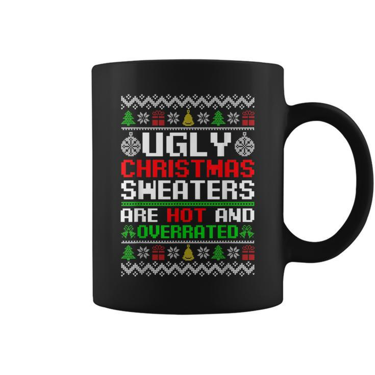 X-Mas Ugly Christmas Sweaters Are Hot And Overrated Coffee Mug