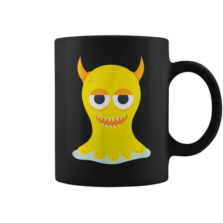 Funny  Yellow Scary Monster  Coffee Mug