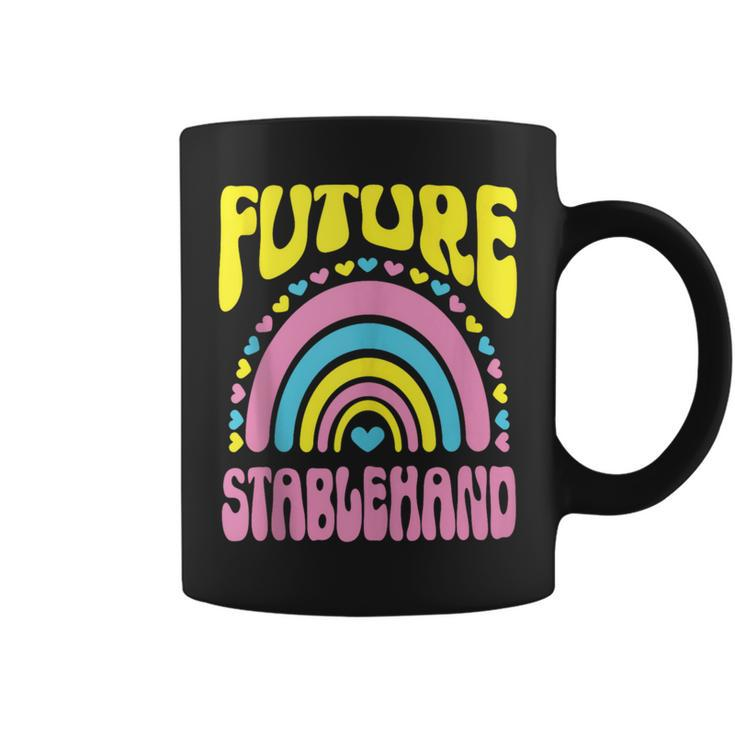 Future Stablehand Bright Retro Rainbow Occupation Coffee Mug
