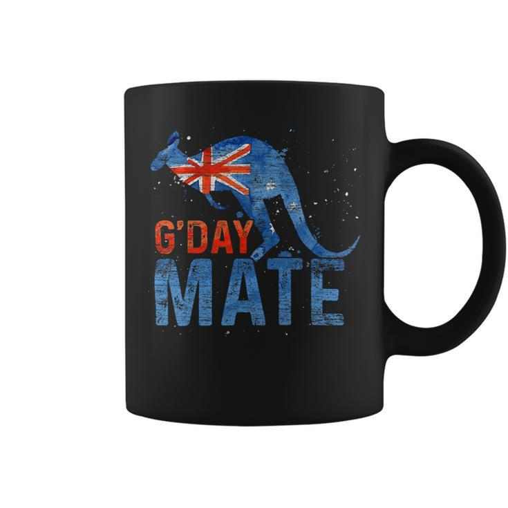 G Day Mate Kangaroo Aussie Animal Australia Flag Australia Coffee Mug