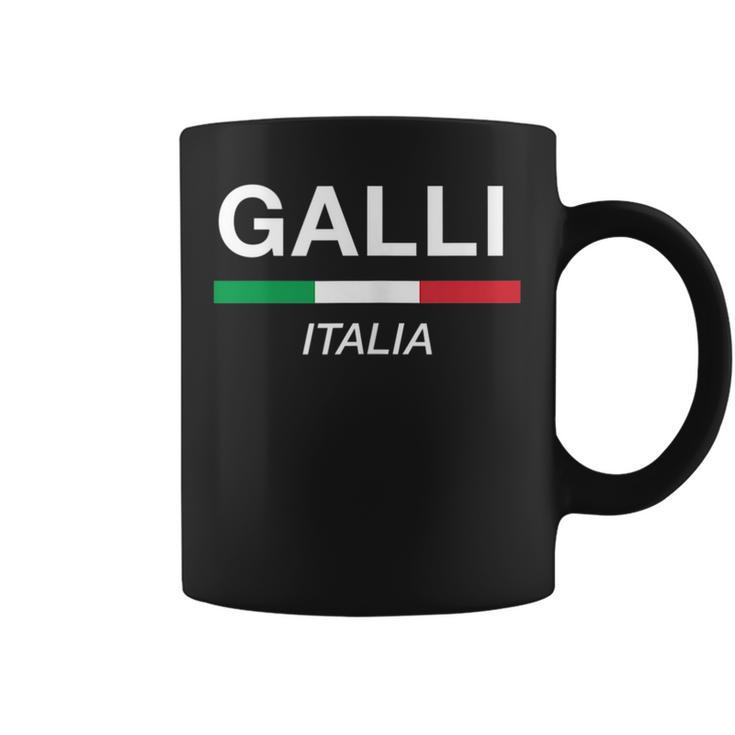 Galli Italian Name Italy Flag Italia Family Surname  Coffee Mug