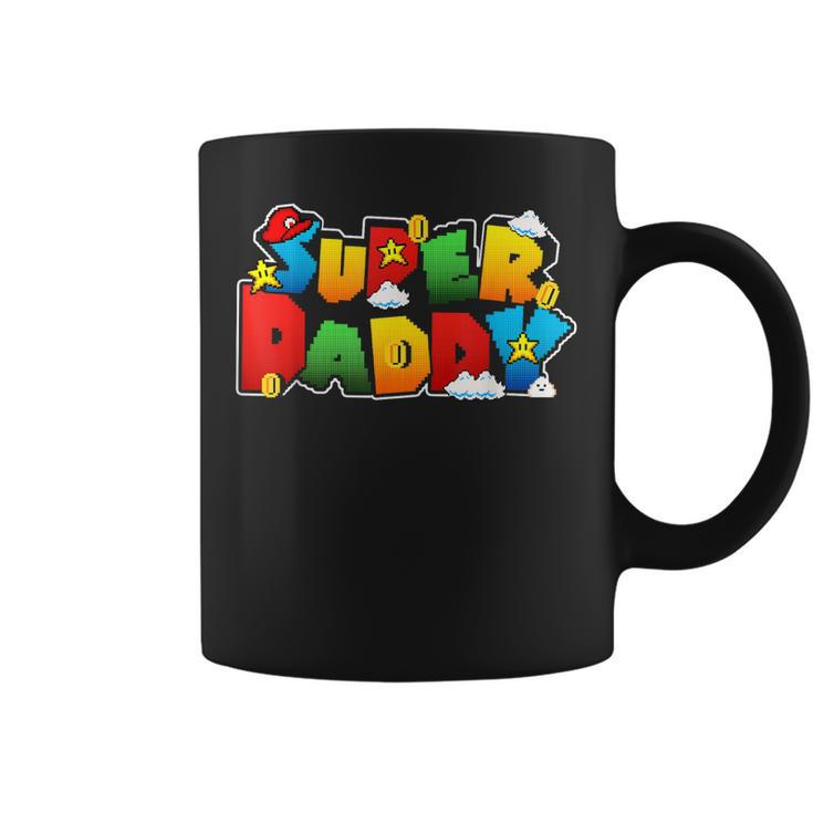 Gamer Super Daddy Funny Father Day Gifts From Wife & Kids Coffee Mug