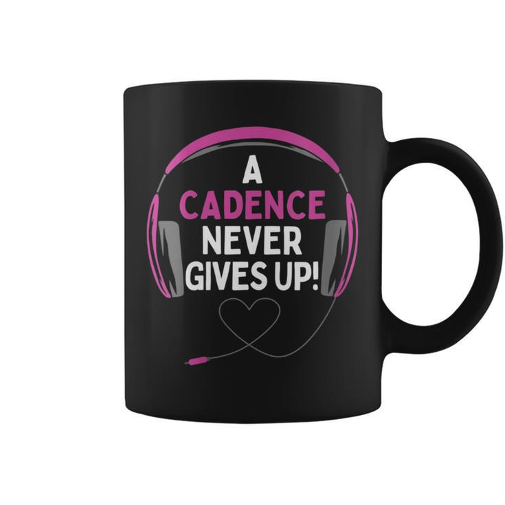 Gaming Quote A Cadence Never Gives Up Headset Personalized Coffee Mug