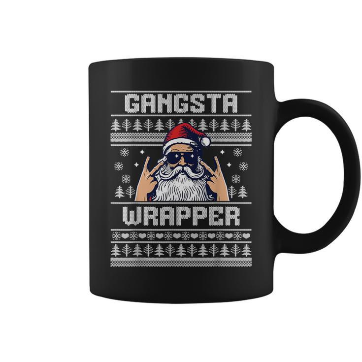 Gangsta Wrapper Santa Claus Ugly Christmas Sweater Coffee Mug