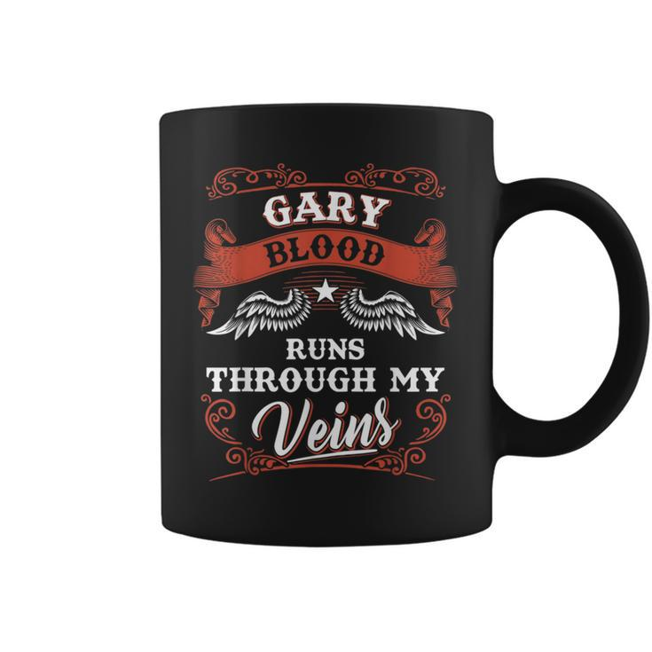 Gary Blood Runs Through My Veins Family Christmas Coffee Mug
