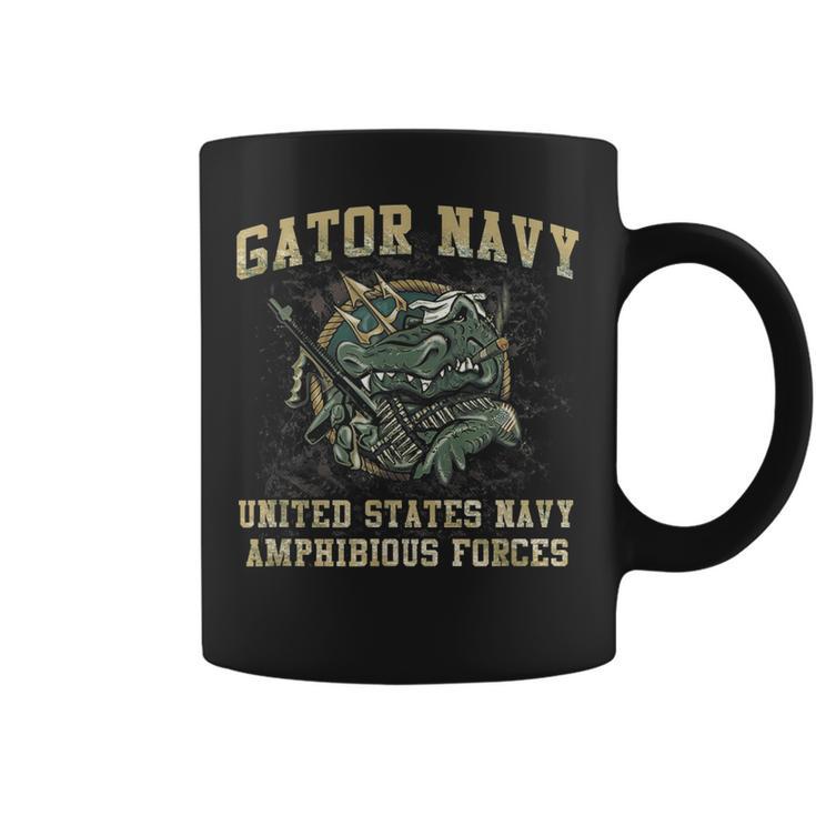 Gator Navy Navy Amphibio Forces Veterans Day Father Day Coffee Mug | Mazezy