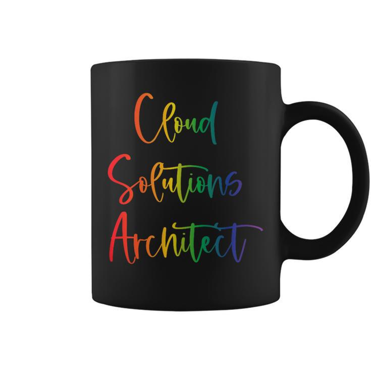 Gay Lesbian Pride Lives Matter Cloud Solutions Architect Coffee Mug
