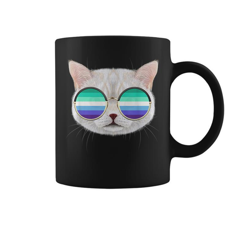 Gay Man Mlm Flag For Cat Lover Male Gay Man Pride Mlm  Coffee Mug