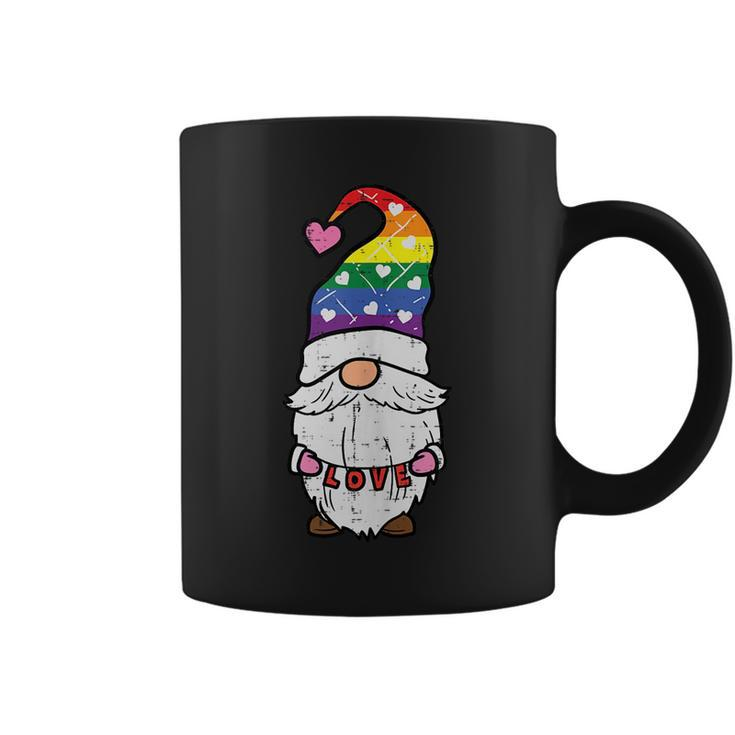 Gay Pride Gnome Love Rainbow Flag Lgbt Ally Women Men Kids  Coffee Mug