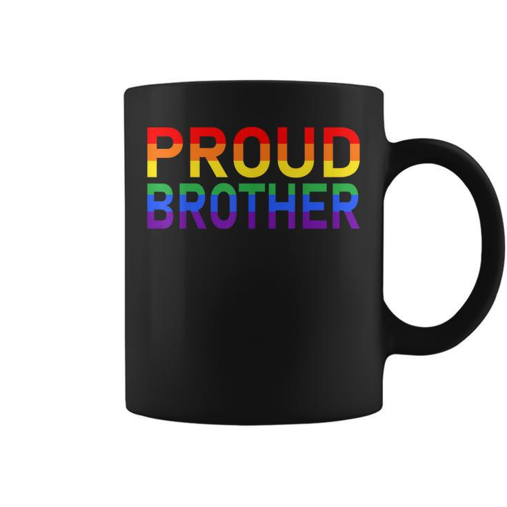 Gay Pride Lgbtqia Proud Brother Lgbt Parent Pride Brother  Coffee Mug