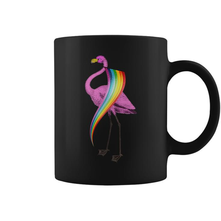 Gay Pride Pink Flamingo Lgbt Pride Rainbow Flamingo Lover Coffee Mug