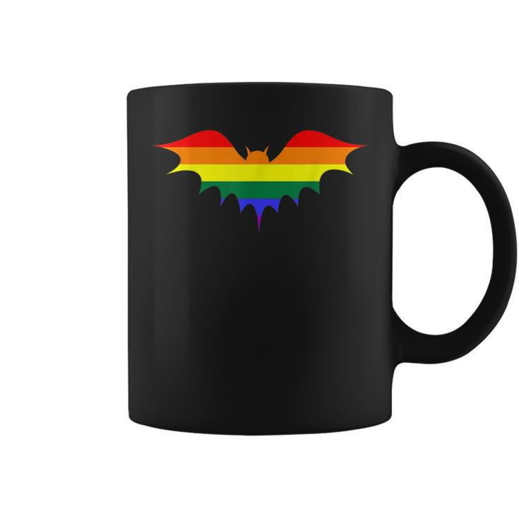 Gay Pride Vampire Sex Slang Halloween Bat Lgbtq Flag Humor Coffee Mug