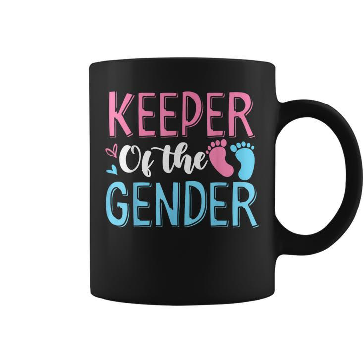 Gender Reveal Keeper Of The Gender T Gender Reveal Coffee Mug