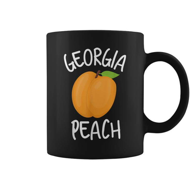 Georgia Peach Funny Georgia State Pride Peachy Pride Month Funny Designs Funny Gifts Coffee Mug