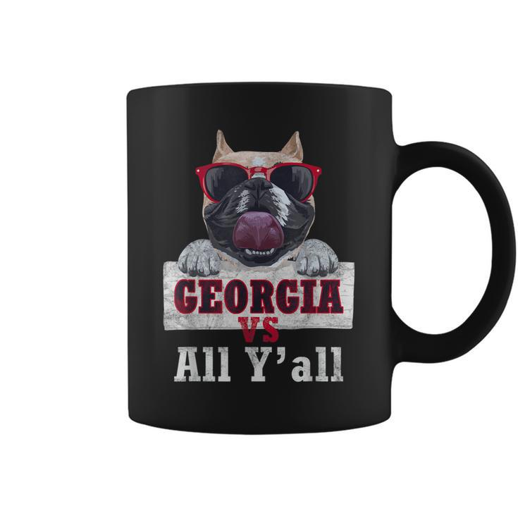 Georgia Vs All Yall  | Funny Vintage Bulldog  Coffee Mug