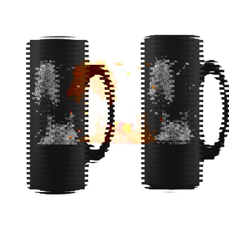 German Shepherd Autumn Leaf Fall Dog Thanksgiving Halloween Halloween Coffee Mug