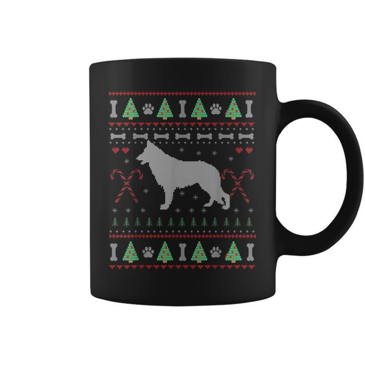 German Shepherd Ugly Sweater Christmas Dog Lover Coffee Mug