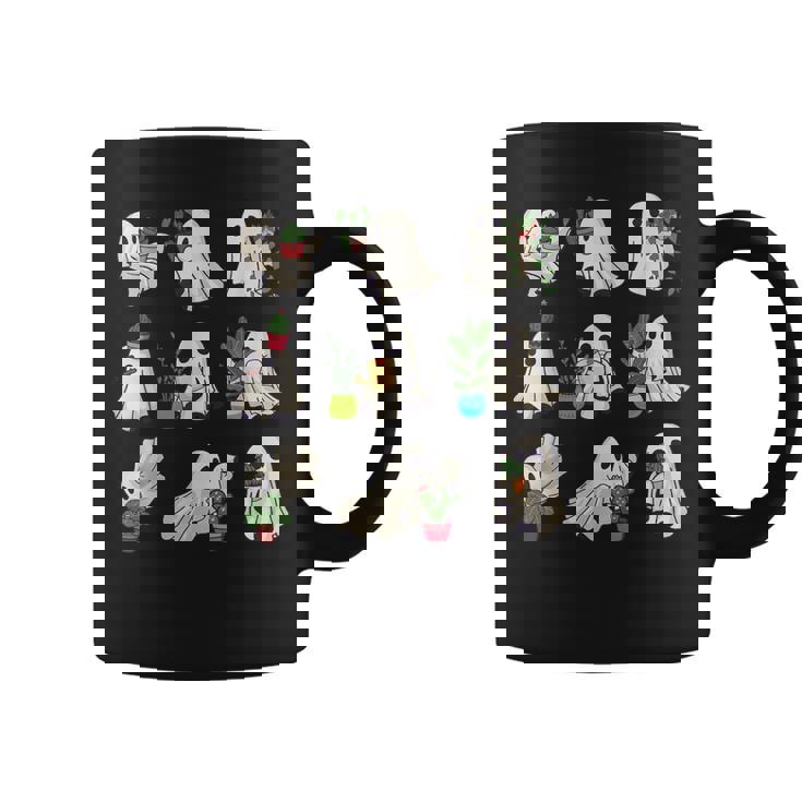 Ghost Plant Lady Halloween Ghostly Gardening Plant Lover Coffee Mug