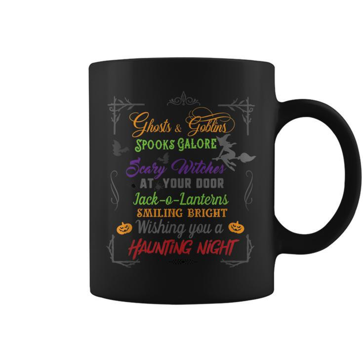 Ghosts Goblins & Spooks Galore Scary Witches At Your Door  Coffee Mug