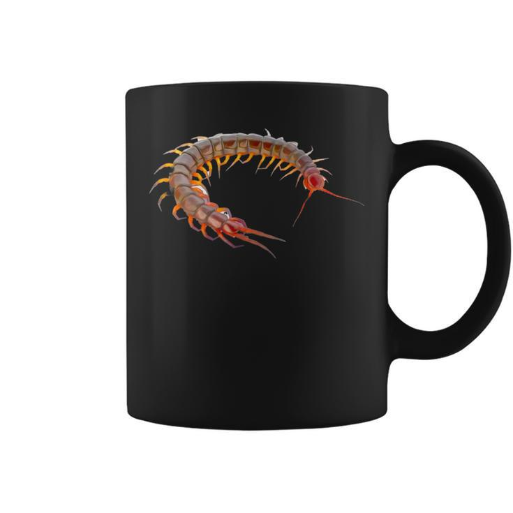 Giant Centipede Pet Lover Creepy Realistic Millipede Coffee Mug