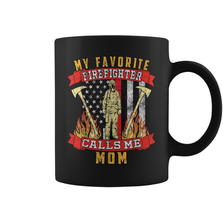 Gift For Mother Of Firefighter Mom Fire Department Pride  Coffee Mug