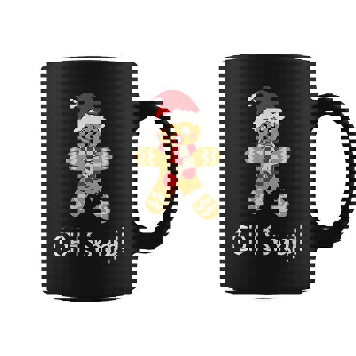 Gingerbread Cute Christmas Oh Snap Coffee Mug