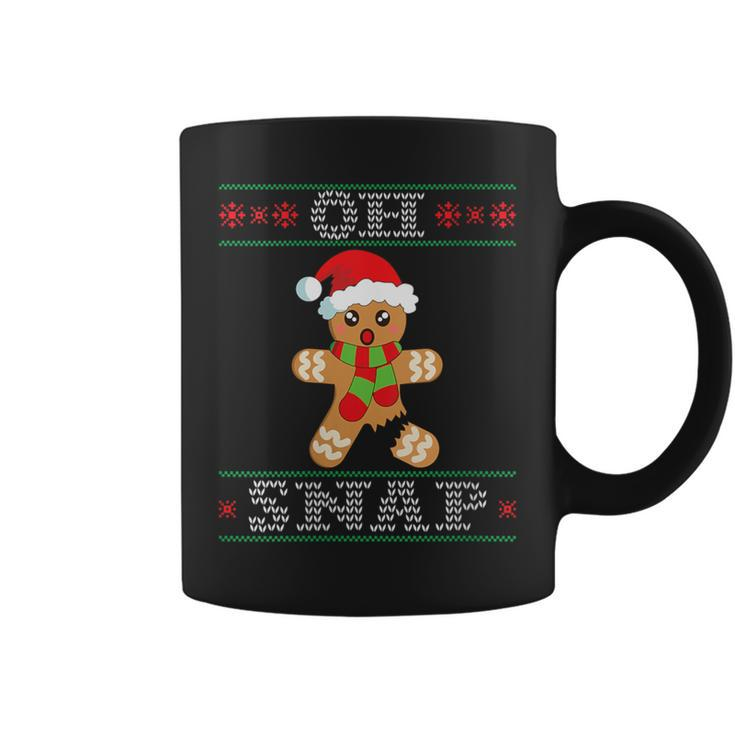 Gingerbread Man Oh Snap Christmas Ugly Sweater Coffee Mug