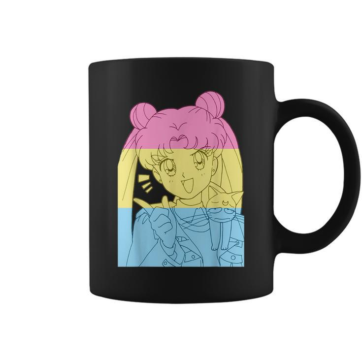 Girl Anime Pansexual Pride Pansexual Flag Lgbt Month  Coffee Mug