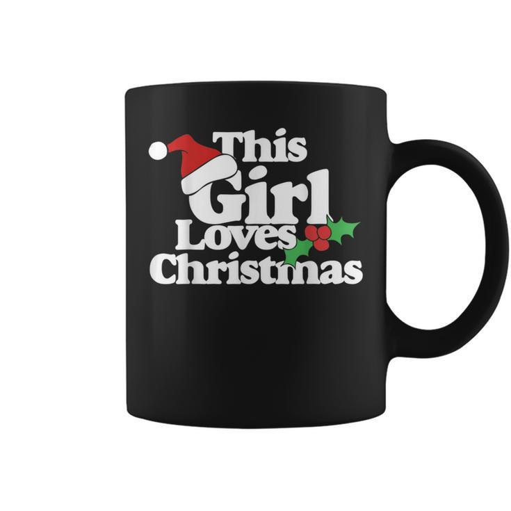 This Girl Loves Christmas Cute Xmas Party Coffee Mug