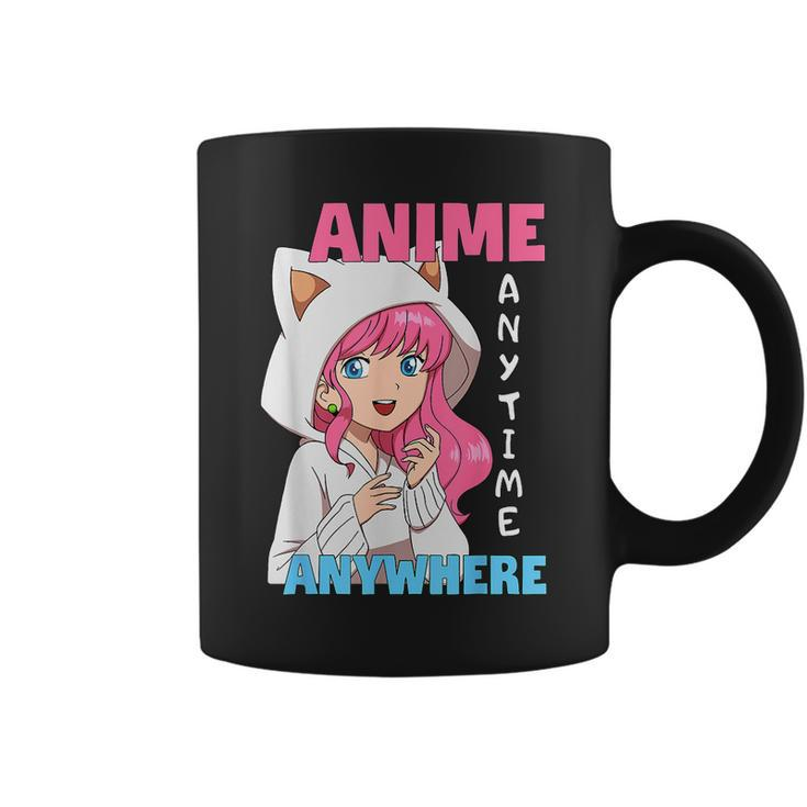Girls Anime Anytime Anywhere Otaku Japan Anime  Coffee Mug