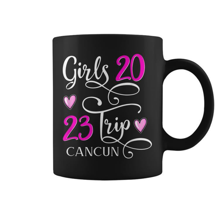 Girls Trip Cancun Mexico 2023 Vacation Matching Group  Gift For Women Coffee Mug