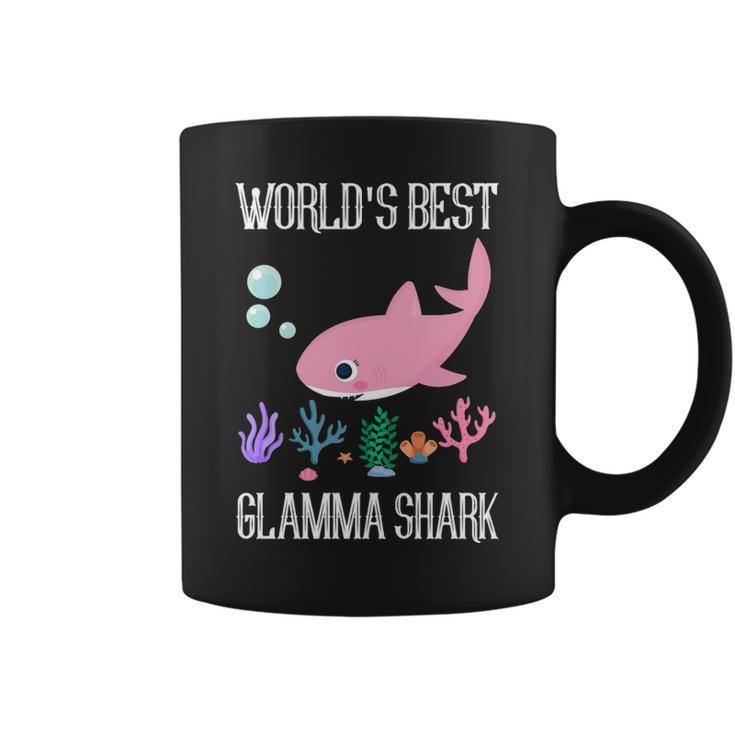 Glamma Grandma Gift Worlds Best Glamma Shark Coffee Mug