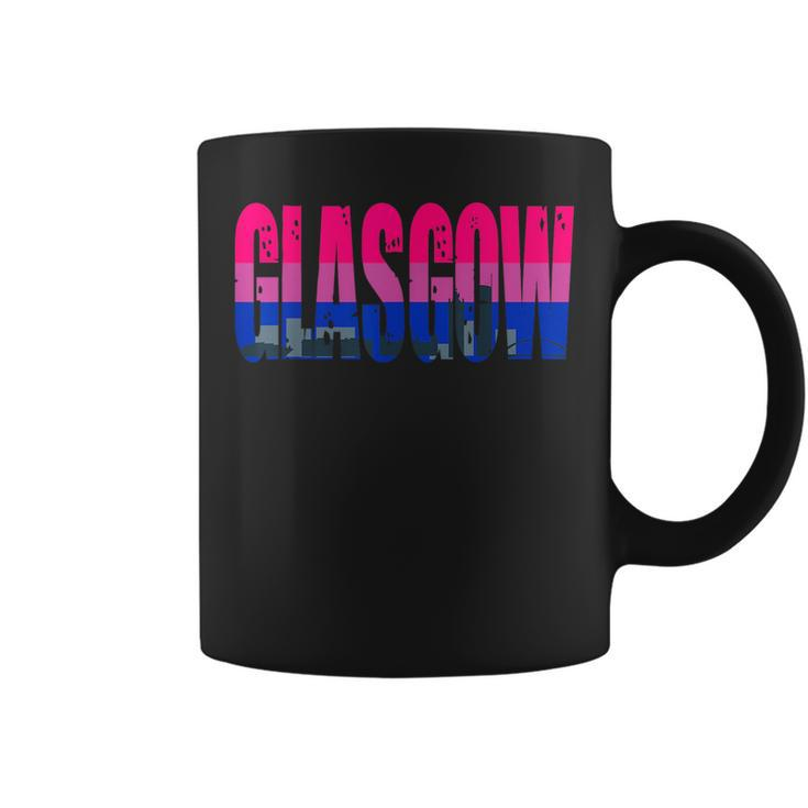 Glasgow Bisexual Flag Pride Support City  Coffee Mug