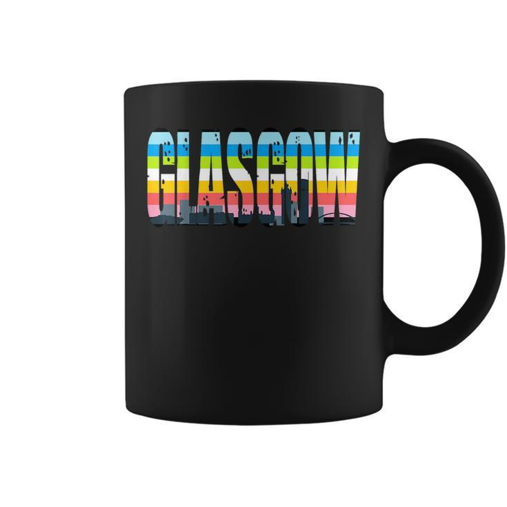 Glasgow Queer Flag Pride Support City  Coffee Mug