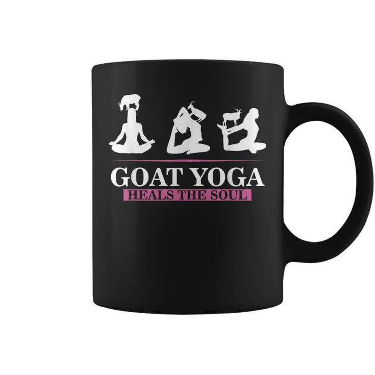 Goat Yoga Heals The Soul Shift For Yoga Goat Lovers Coffee Mug