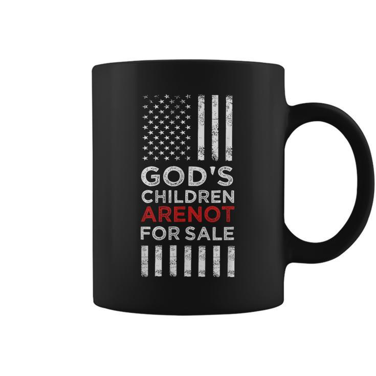 Gods Children Are Not For Sale American Flag Gods Children Coffee Mug